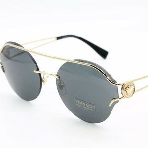 NEW VERSACE GOLD SUNGLASSES 61MM